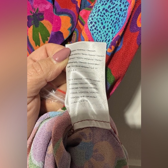 NEW!!! Farm Rio Red Lisa Midi Dress Size XS - Picture 8 of 12